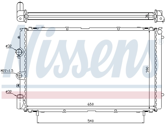 NISSENS 63796 Radiator, engine cooling