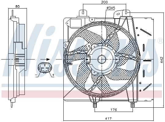 Fan, engine cooling 85991