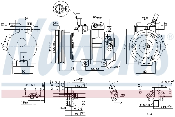 Compressor, air conditioning ** FIRST FIT ** 890684