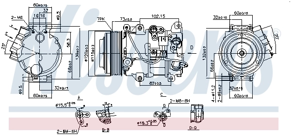 Compressor, air conditioning ** FIRST FIT ** 890141
