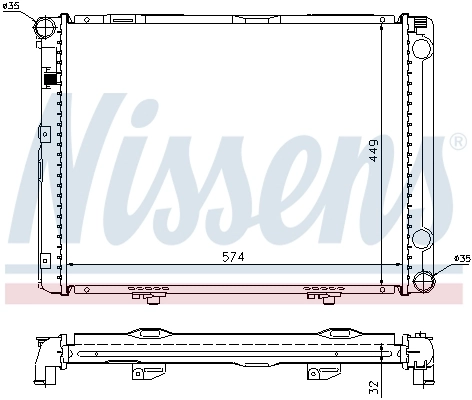NISSENS 62732A Radiator, engine cooling