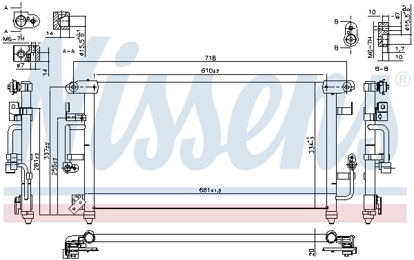 Condenser, air conditioning ** FIRST FIT ** 94184