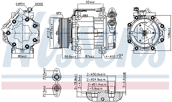 Compressor, air conditioning ** FIRST FIT ** 890584