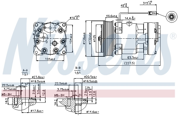 Compressor, air conditioning ** FIRST FIT ** 89411
