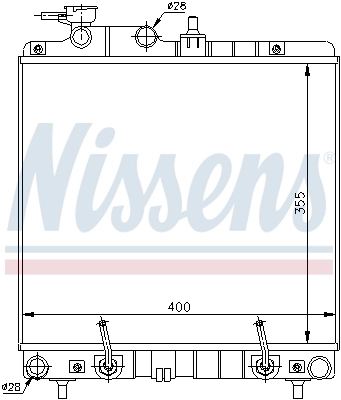NISSENS 67016A Radiator, engine cooling