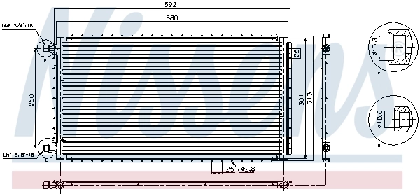 NISSENS 94961 Condenser, air conditioning