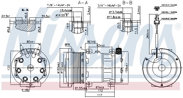 NISSENS 89640 Compressor, air conditioning