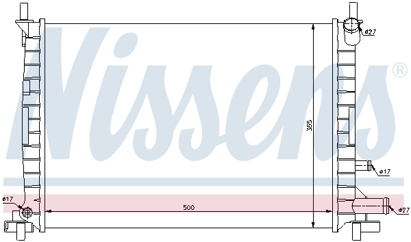 Radiator, engine cooling 62086