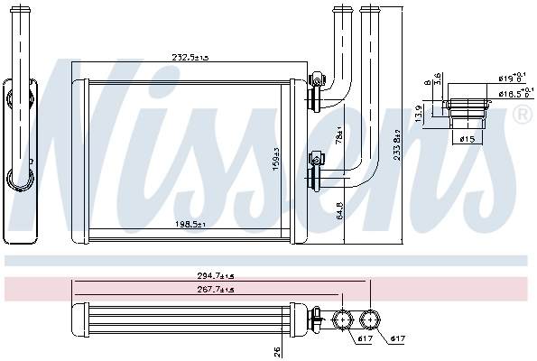Heat Exchanger, interior heating 707076
