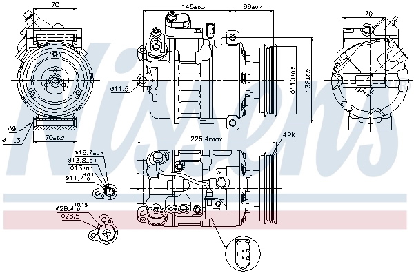 Compressor, air conditioning ** FIRST FIT ** 89023