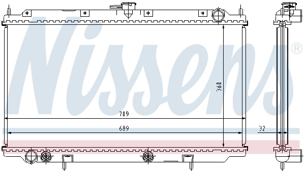 NISSENS 62924A Radiator, engine cooling