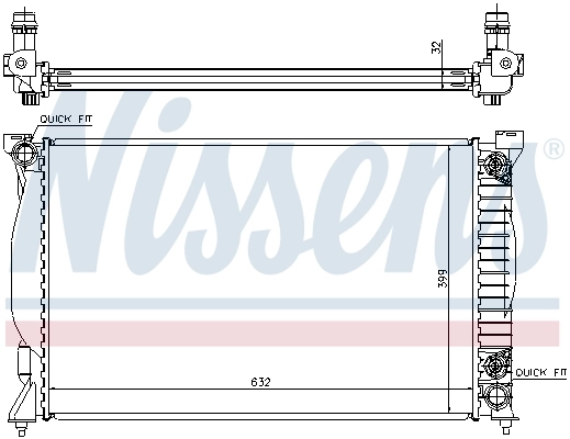 NISSENS 60300A Radiator, engine cooling