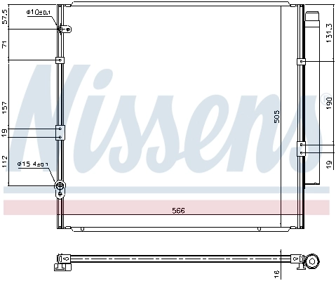 NISSENS 940712 Condenser, air conditioning