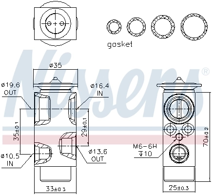 Expansion Valve, air conditioning ** FIRST FIT ** 999352