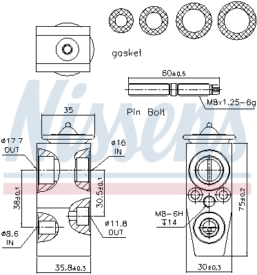 NISSENS 999285 Expansion Valve, air conditioning