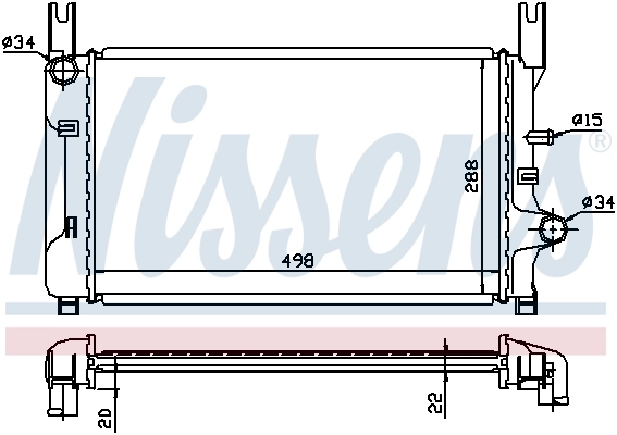 NISSENS 62117A Radiator, engine cooling