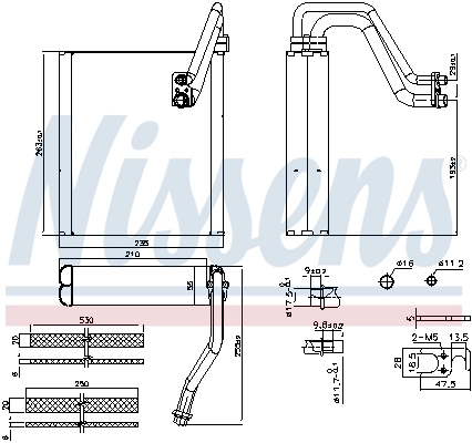 Evaporator, air conditioning 92427