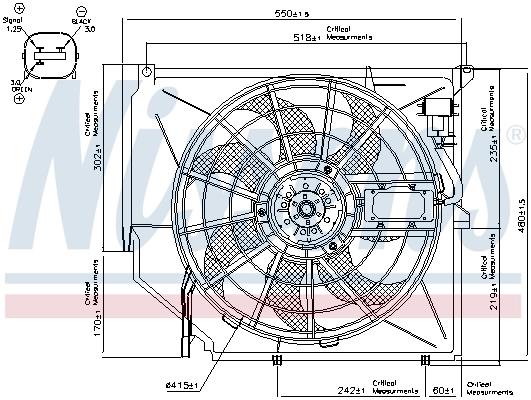 NISSENS 85649 Fan, engine cooling