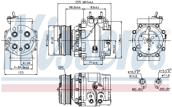 Compressor, air conditioning ** FIRST FIT ** 89235