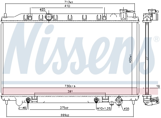 NISSENS 68767 Radiator, engine cooling