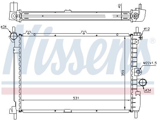NISSENS 63278A Radiator, engine cooling