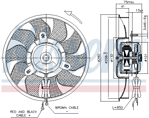 Fan, engine cooling 85548