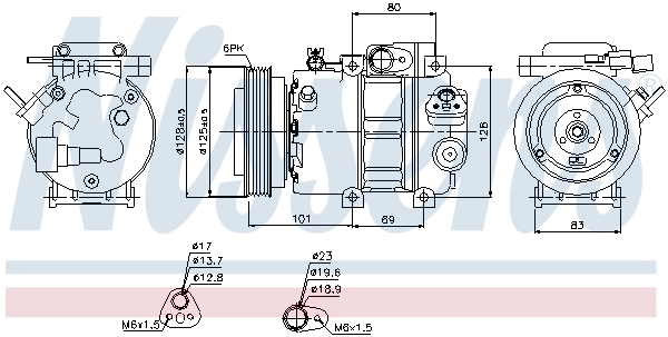 Compressor, air conditioning ** FIRST FIT ** 89298