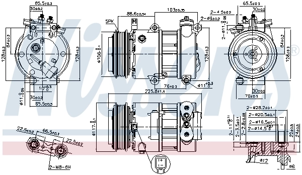 Compressor, air conditioning ** FIRST FIT ** 890664