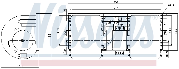 NISSENS 87147 Interior Blower