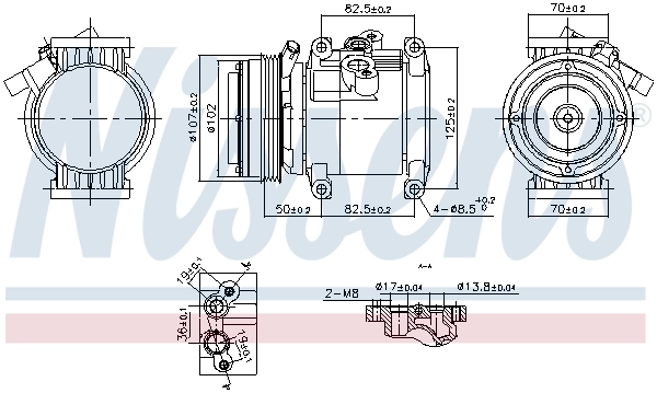 Compressor, air conditioning ** FIRST FIT ** 891011