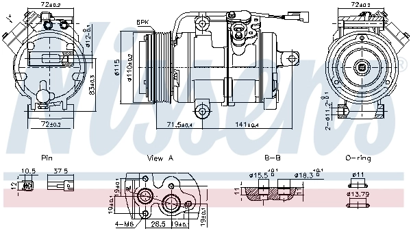 Compressor, air conditioning ** FIRST FIT ** 891060