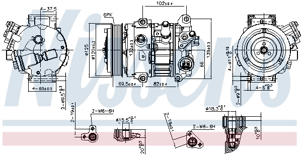 Compressor, air conditioning ** FIRST FIT ** 890803