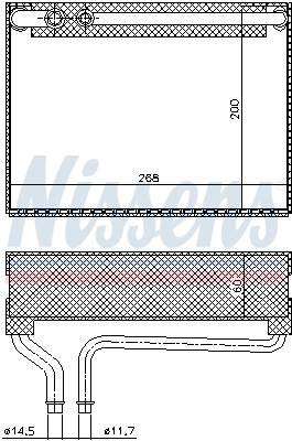 Evaporator, air conditioning 92186