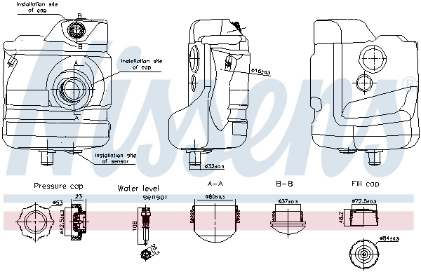 Expansion Tank, coolant 996225