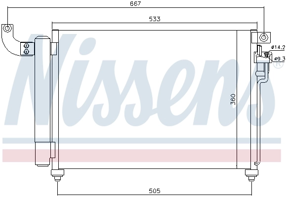 NISSENS 940003 Condenser, air conditioning
