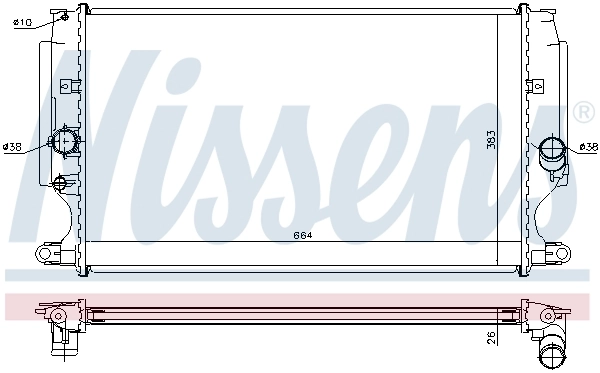 NISSENS 64693 Radiator, engine cooling