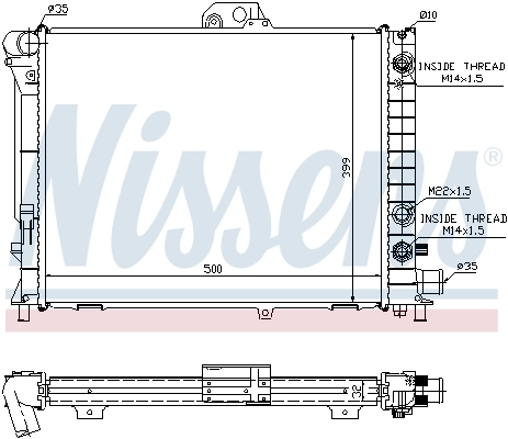 Radiator, engine cooling 64033A