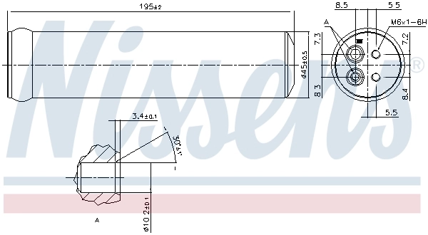 NISSENS 95569 Dryer, air conditioning