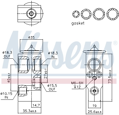 Expansion Valve, air conditioning ** FIRST FIT ** 999374