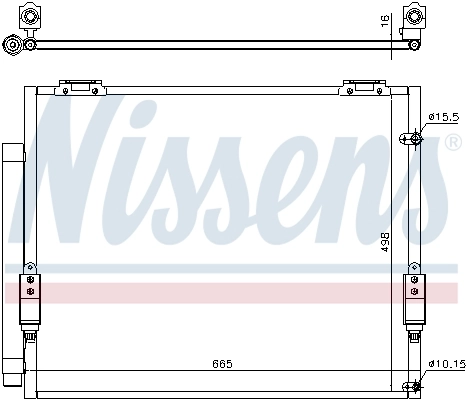 NISSENS 941151 Condenser, air conditioning