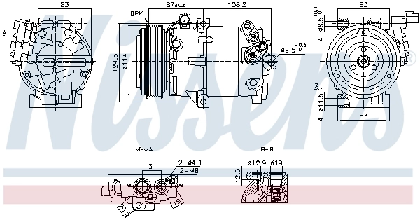 Compressor, air conditioning ** FIRST FIT ** 890897