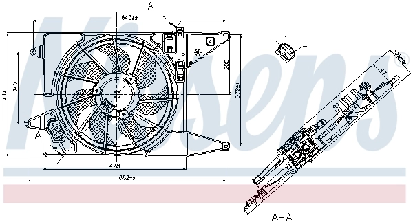 Fan, engine cooling 85710