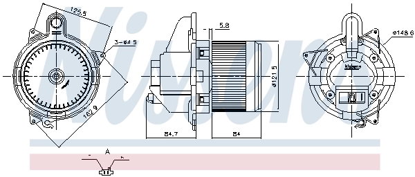 NISSENS 87846 Interior Blower