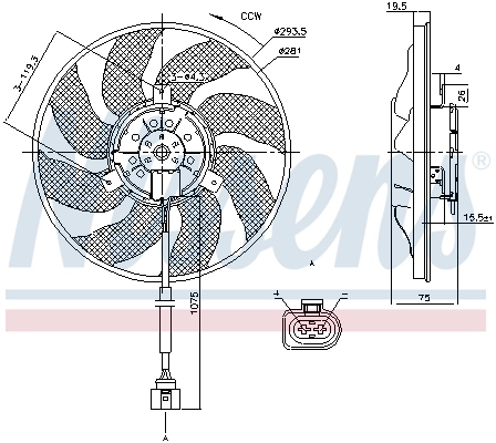 Fan, engine cooling 85806