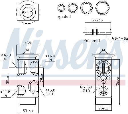 Expansion Valve, air conditioning ** FIRST FIT ** 999234