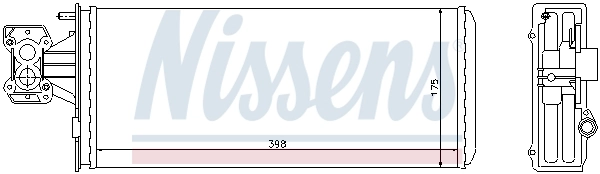 NISSENS 71804 Heat Exchanger, interior heating