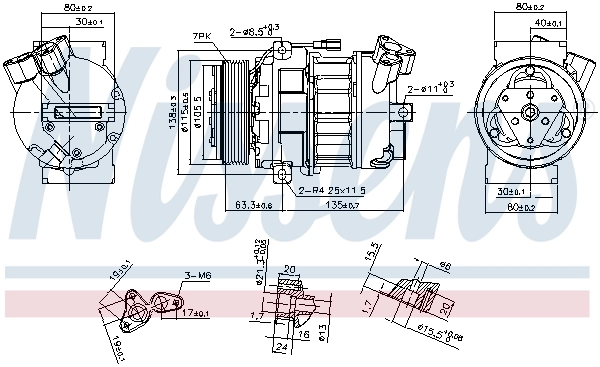 Compressor, air conditioning ** FIRST FIT ** 890656