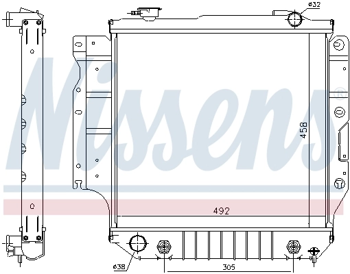 NISSENS 61036 Radiator, engine cooling