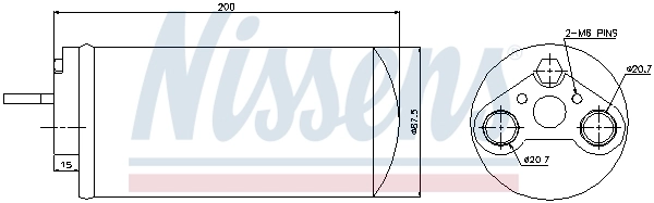 NISSENS 95461 Dryer, air conditioning