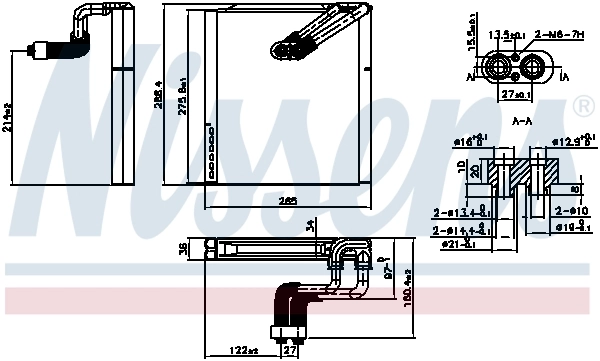 Evaporator, air conditioning 92375